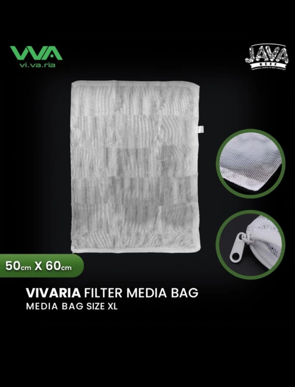 Vivaria Filter Bag - Mesh Bag Media Filter Bag 50x60cm