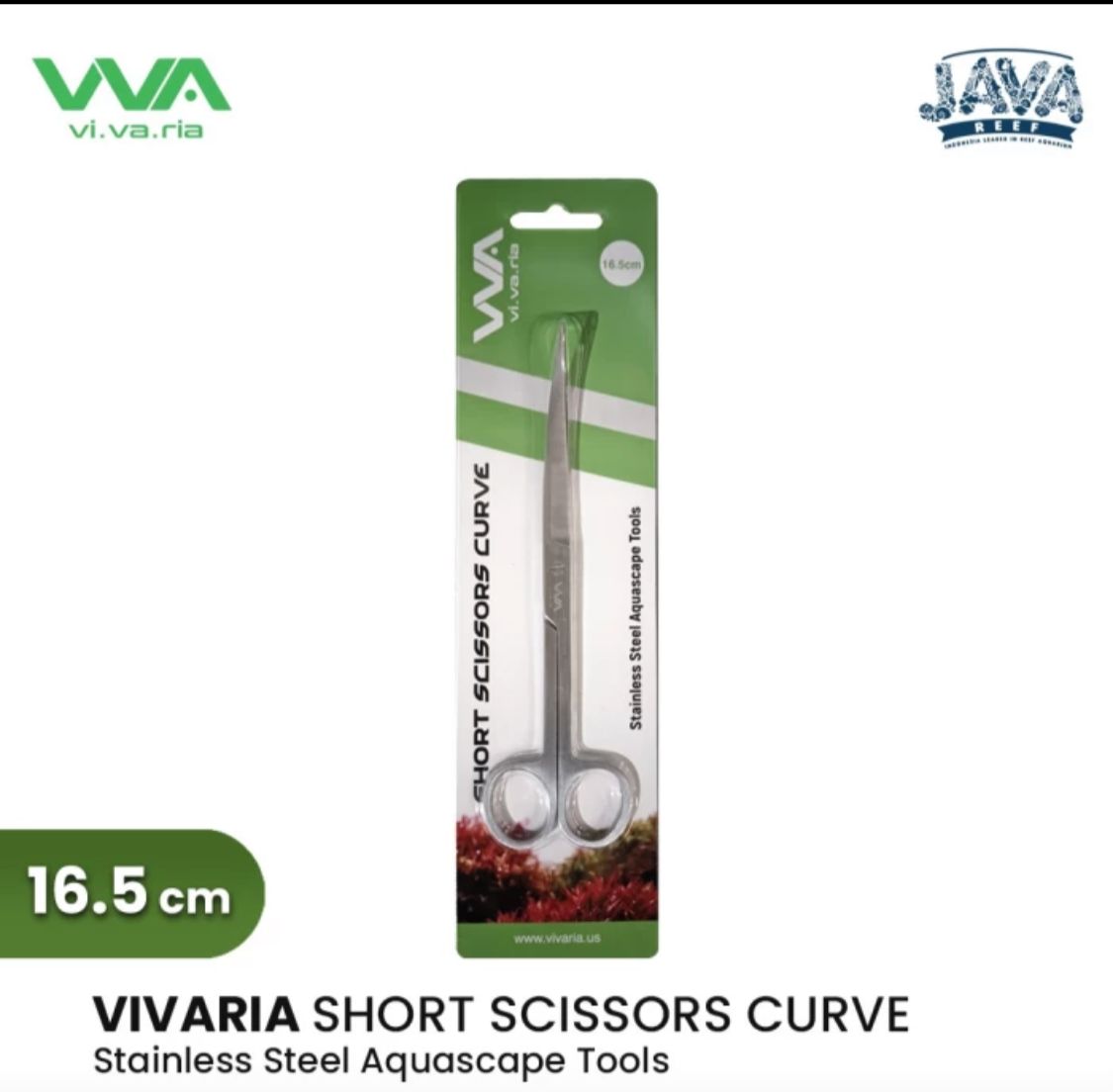 Vivaria Short Scissors 16.5cm - Aquascape Scissors - Curved 16.5cm